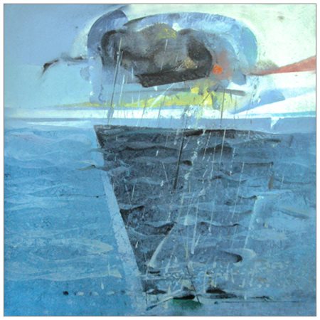 GIUSEPPE MARTINELLI Viareggio 1930 – Milano 2016 Pioggia Olio su tela 50 x...