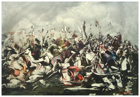 ALFREDO NANNONI Tavernelle Val di Pesa 1925 Senza titolo Pittura e t.m. su...