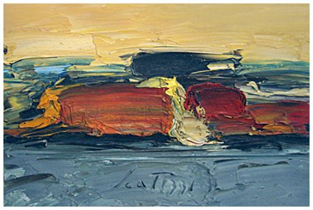 SERGIO SCATIZZI Gragnano 1918 – Firenze 2009 Senza titolo Pittura materica su...