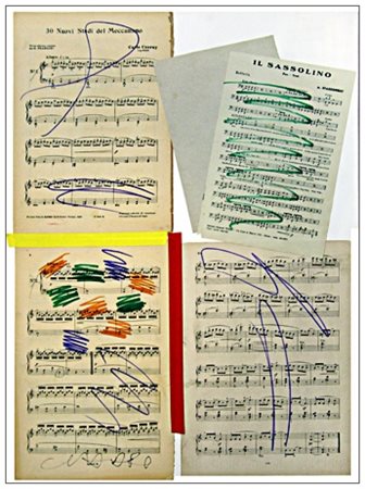 GIUSEPPE CHIARI Firenze 1926 – Firenze 2007 Senza titolo T.m. e collage su...