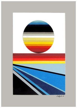 FERDINANDO COPPOLA Viareggio 1945 Al di là del molo n°3 2010 Collage su...