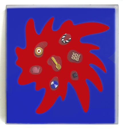 PAOLO MASI Firenze 1933 Senza titolo 2009 Olio su cartone 40 x 40. Firma e...