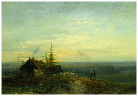 GIACINTO BO Montanaro Canavese 1832 – Torino 1912 Senza titolo Olio su tavola...