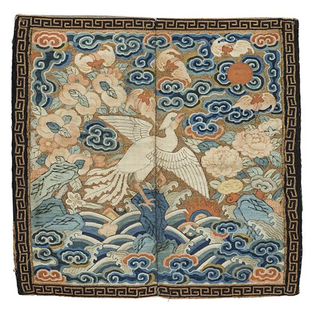 Pettorale per funzionario del terzo rango. Tessuto Kesa in seta e filo díoro...