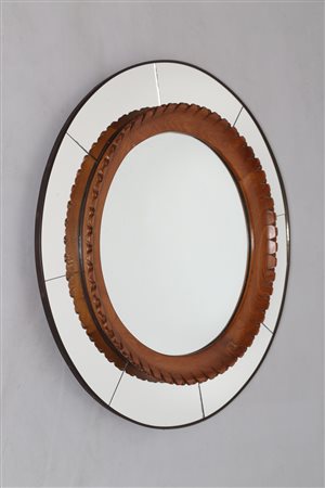COLLI PIER LUIGI (1895 - 1968) Specchio da parete in vetro con cornice in...
