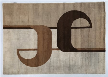 MANIFATTURA ITALIANA Tappeto anni 60/70 . -. Cm 277,00 x 193,00.