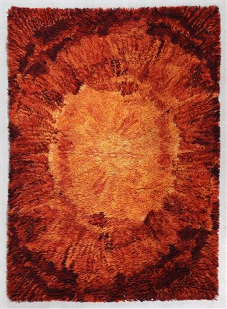 MANIFATTURA ITALIANA Tappeto anni 60/70 . -. Cm 142,00 x 194,00.