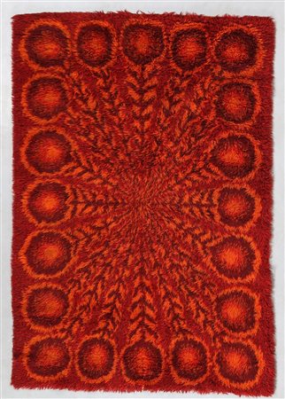 MANIFATTURA ITALIANA Tappeto anni 60/70 . -. Cm 153,00 x 224,00.