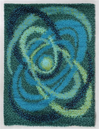 MANIFATTURA ITALIANA Tappeto anni 60/70 . -. Cm 135,00 x 185,00.