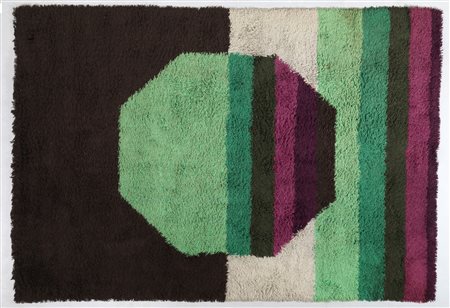 MANIFATTURA ITALIANA Tappeto anni 60/70 . -. Cm 200,00 x 290,00.