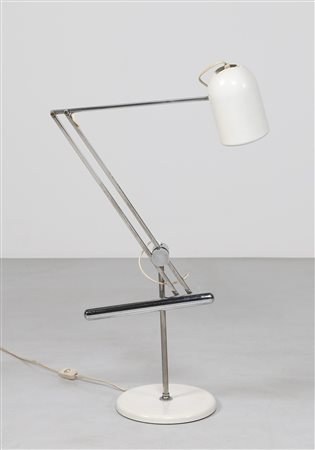 REGGIANI GOFFREDO Lampada da tavolo con contrappeso in metallo cromato, per...