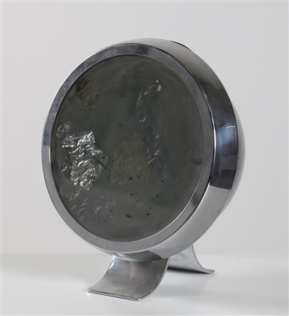 TILCHE PAOLO Lampada da tavolo in metallo cromato e vetro, mod. 6P2 per...