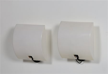 LUCI ILLUMINAZIONE coppia appliques metallo plastica. -. Cm 30,00 x 35,00 x...