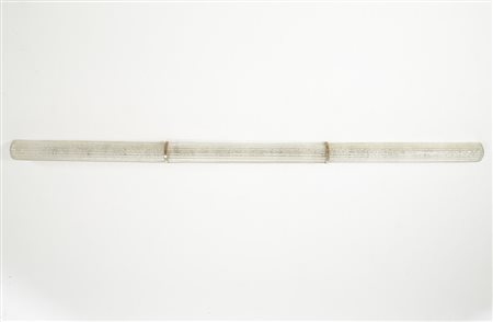 Manifattura di Murano Plafoniera lineare con struttura in metallo e diffusori...