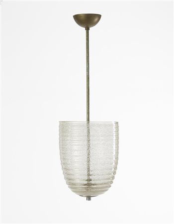 Manifattura di Murano Lampada a sospensione in vetro cristallo pulegoso,...