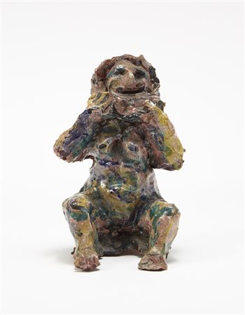 Piero Gauli (Milano 1916 - 2012) "Nudo di donna seduta", Roma, 1949. Scultura...