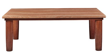 Osvaldo Borsani ( 1911 - 1985) Grande tavolo in legno di mogano con piano in...