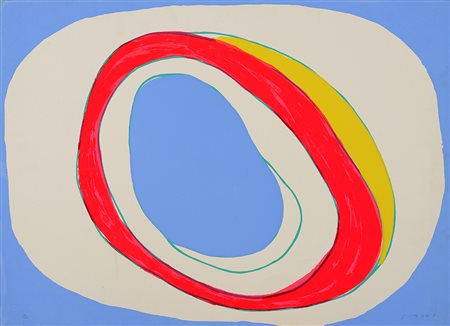 Turcato La Chiocciola (foto n. 1998) Anno 1972 Grafica cm 50X70 18/130