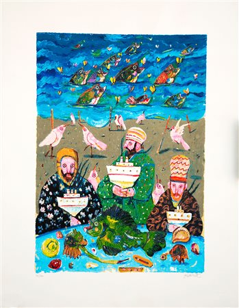 Antonio Possenti Serigrafia materica 70x100 numerata 82-120