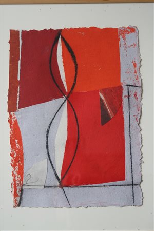 Tommaso Cascella tecnica mista su carta 35x50 pubblicato