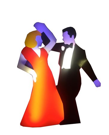 Lodola Marco scultura luminosa 125x100x12 autentica dell'art. su foto