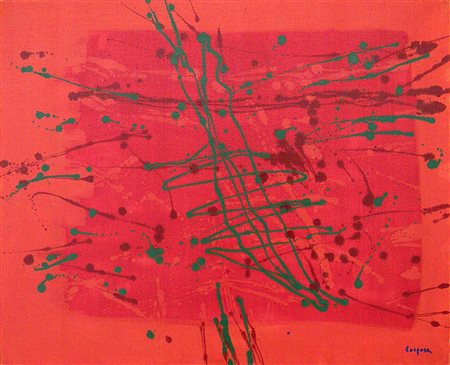 Antonio Corpora olio tela 81 x100 1975 autentica di summa