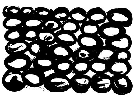 Jeannes Kounellis segnali di fumo 35X50 catrame su carta autentica dell'art....