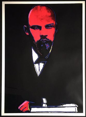 Warhol Lenin silkscreen on arches 88 paper 100x74,9 1987 outside edition...