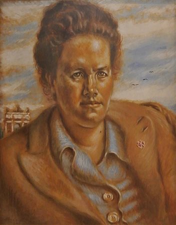 Alberto Savinio Margherita delle Gioie cm 41x52 del 1946 autentica Angelica...