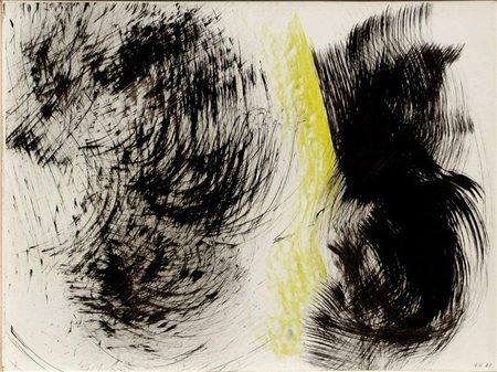 Hartung P25-1981 H4 Acrilici su cartone baritato cm 81x60 1981