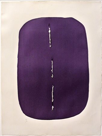 Lucio Fontana 'concetto spaziale' del 1968 acquaforte e acquatinta su carta...