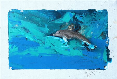 Mario Schifano 20x30 1995 tecnica mista su tela 1995 archivio su foto