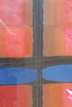 Eugenio Finzi 70x100 olio su cartone del 1997 autentica dell'art. su foto