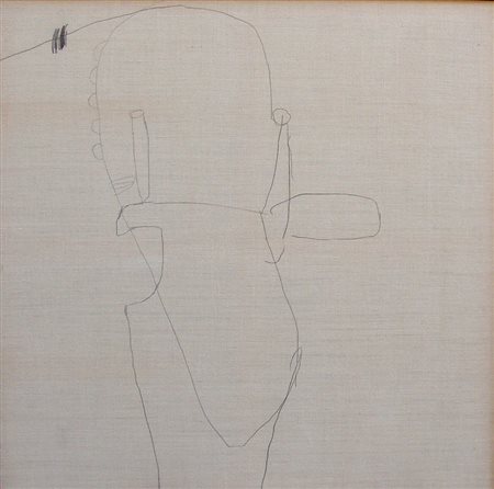 James Brown Temple of Holy Spirit 5 1987 matita su tela 115 x 115 Autentica...