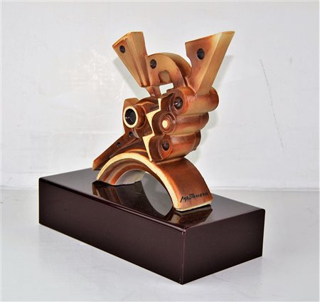 Umberto Mastroianni scultura in ceramica multiplo 65/100 autentica dell'art.