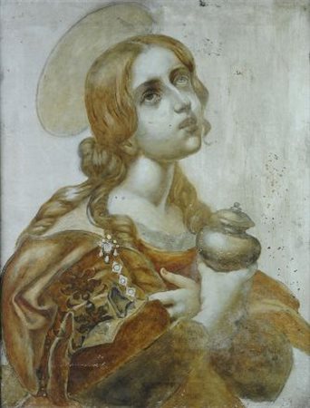 Anonimo del XX sec. MADDALENA (da Carlo Dolci) Olio su tela, cm. 70x55