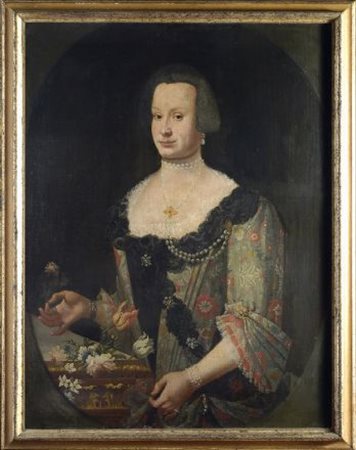 Scuola Fiorentina, XVIII Sec. RITRATTO DI ISABELLA POLTRI MIGLIORATI Olio su...