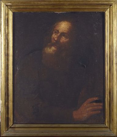 Scuola Genovese, sec. XVII PROFETA Olio su tela, cm. 71,5x59