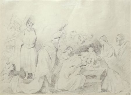 Tony Johannot (Offenbach sul Meno, 1803 - Parigi, 1852) CIRCONCISIONE DI...