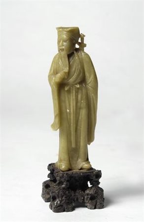 Figura maschile Piccola scultura in pietra, Cina, XIX sec.
