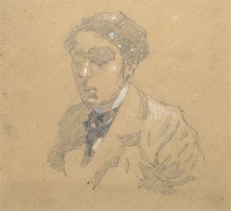 Adriano Baracchini Caputi (Firenze, 1883 - Livorno, 1968) RITRATTO Matita e...