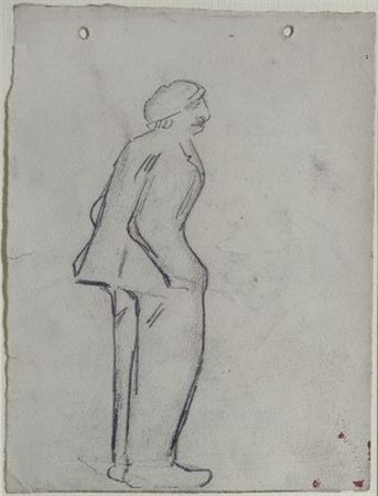 Lorenzo Viani (Viareggio, 1882 - Ostia, 1936) FIGURA, 1904-5 Matita su carta,...