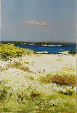Sergio Scatizzi (Gragnano, 1918 - Firenze, 2009) PAESAGGIO MARINO Olio su...