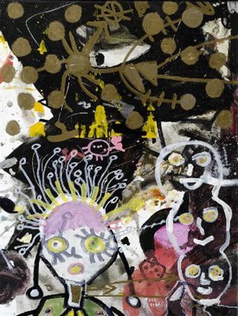 Indrek Paul Kostabi (Los Angeles, 1962) AROGATO MR. ROBOTO, 2009 Tecnica...