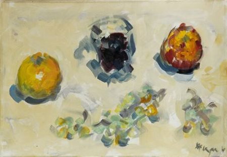 Enzo Pregno (Alessandria d’Egitto, 1898 - Firenze, 1972) NATURA MORTA Olio su...