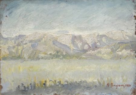 Guido Borgianni (New York, 1915 - Firenze, 2011) PAESAGGIO, 1950 Olio su...