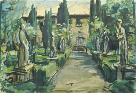 Enzo Pregno (Alessandria d’Egitto, 1898 - Firenze, 1972) INGRESSO DI VILLA,...