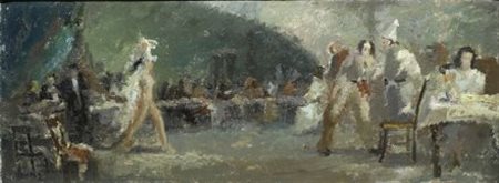 Seve Sospizio (Perugia, 1908 - Senigallia, 1962) LA DANZATRICE, 1949 Olio su...
