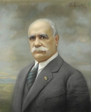 F. Arrighi RITRATTO, 1939 Carboncini su carta, cm. 57,5x47,5 Firma e data in...