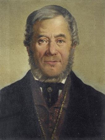Giovanni Benigni RITRATTO DI UOMO (GIUSEPPE DADDI), 1863 Olio su tela, cm....
